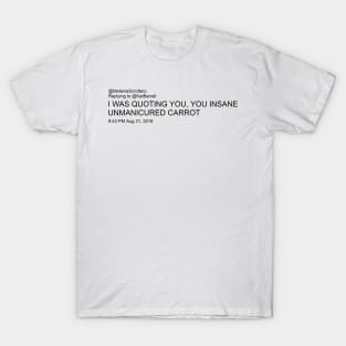 Unmanicured Carrot - Black T-Shirt